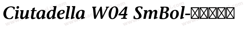 Ciutadella W04 SmBol字体转换